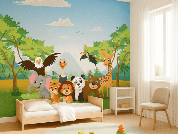 Safari Sprouts-Sanctuary Kids Wallpaper Dubai