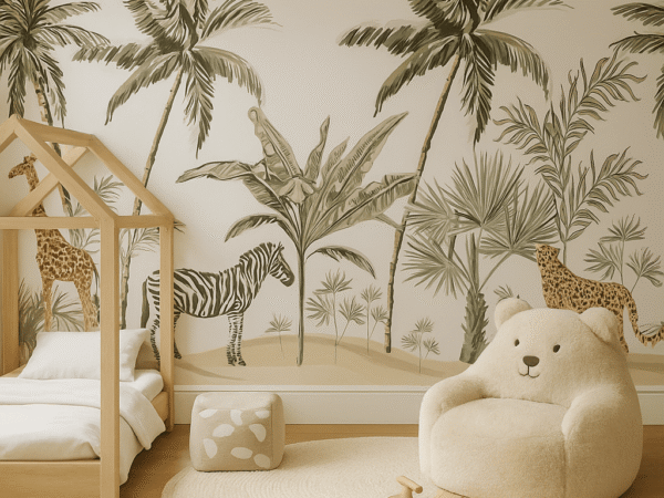 Savanna Dreams Animal Pattern Wallpaper
