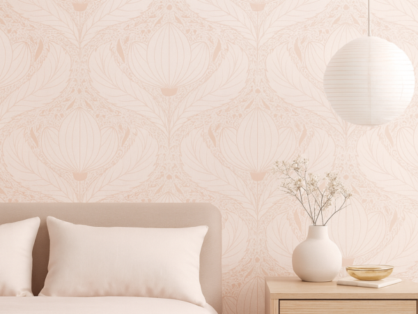 Soft Bloom Sage Floral Wallpaper