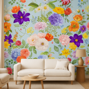 Garden Wildflower — Luxury Floral Wallpaper Dubai