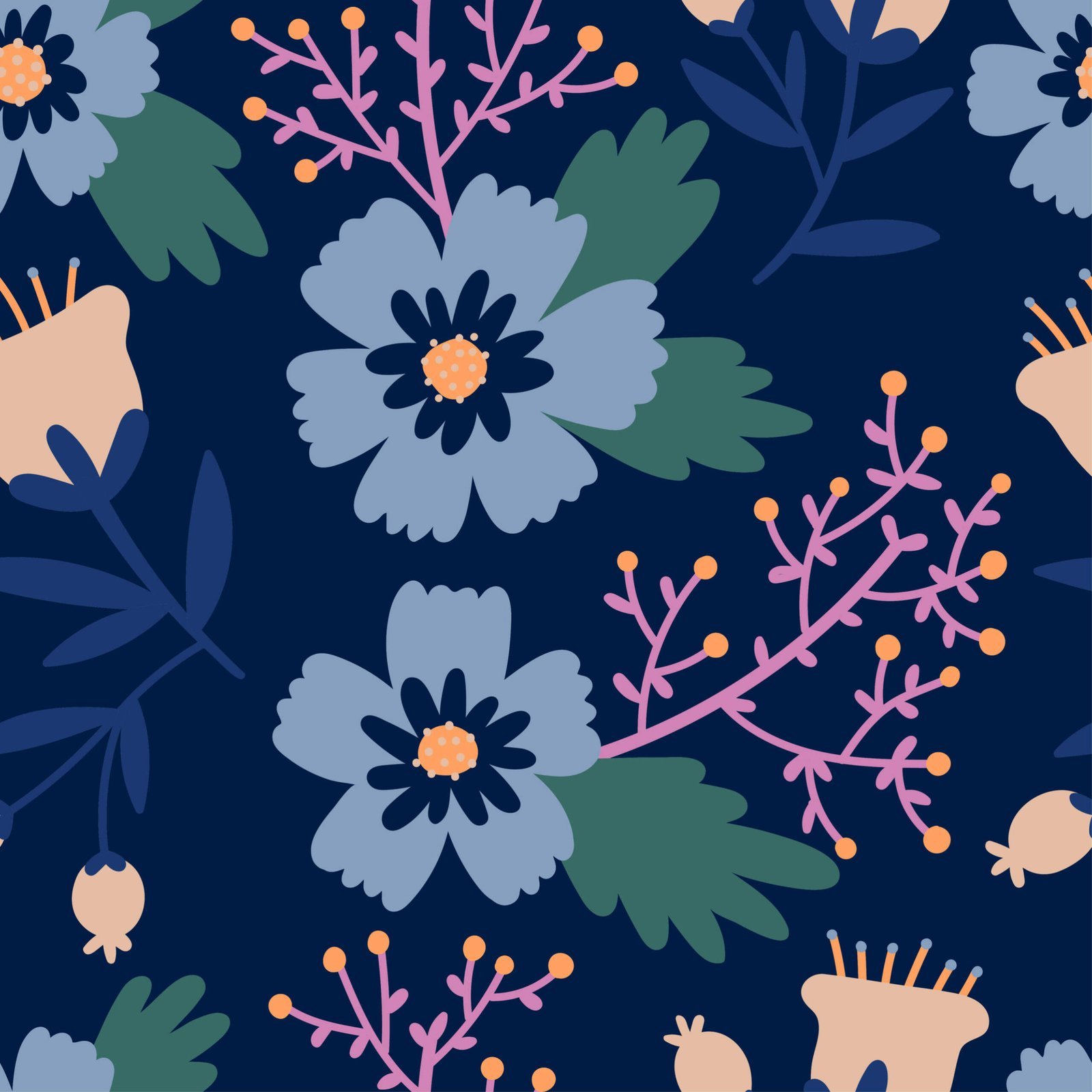 Dusk Bouquet — Luxury Floral Wallpaper Dubai - Image 7