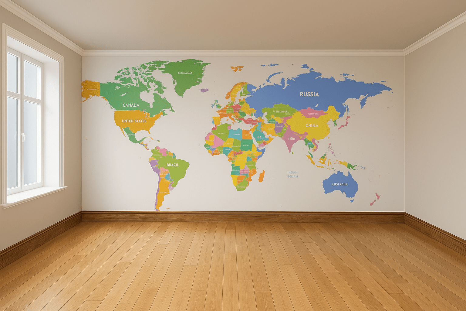 Cartographer Hemisphere — Wall Mural Dubai - Image 3
