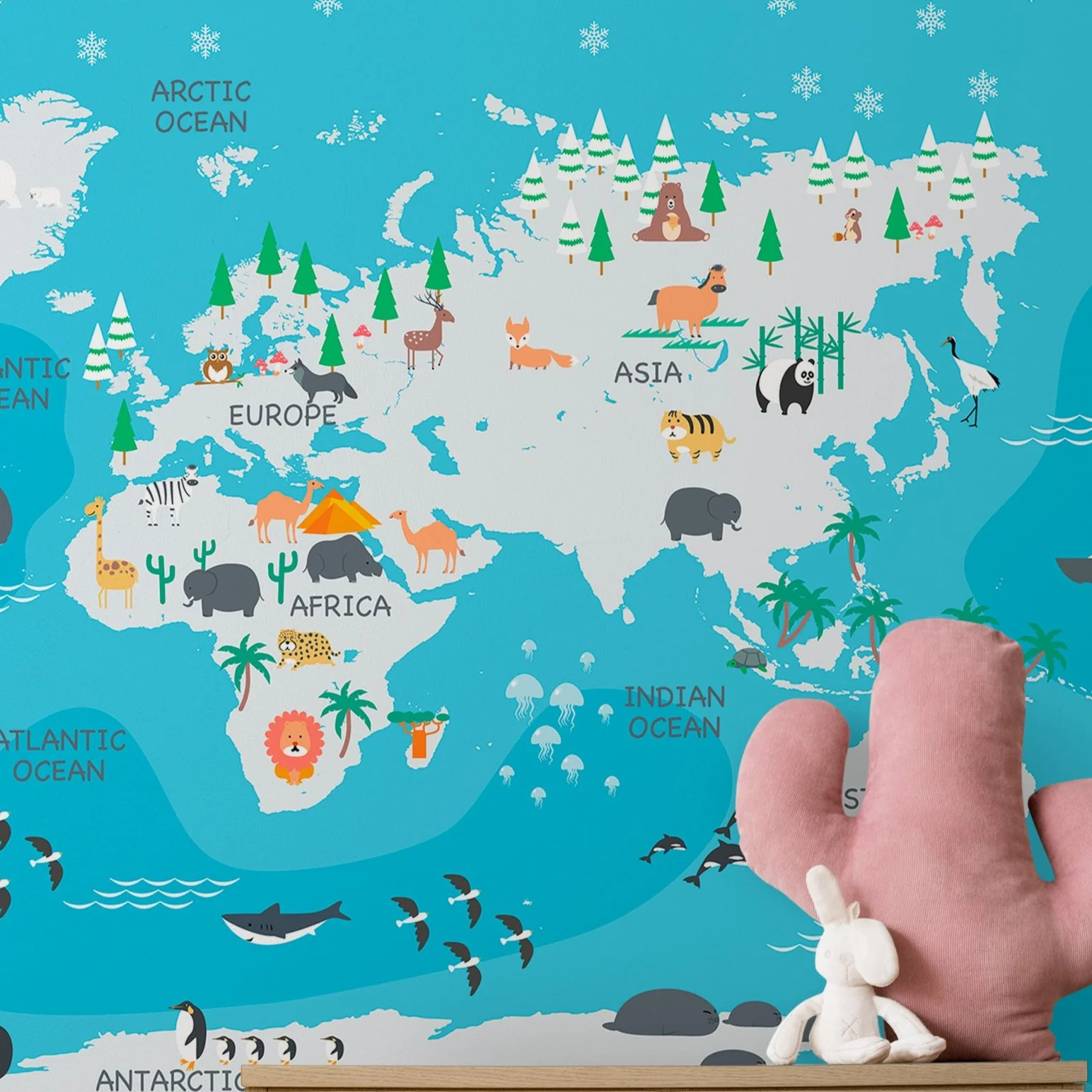Tiny Explorers — Luxury Kids Wallpaper Dubai