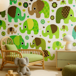 Starlit Nest — Luxury Kids Wallpaper Dubai