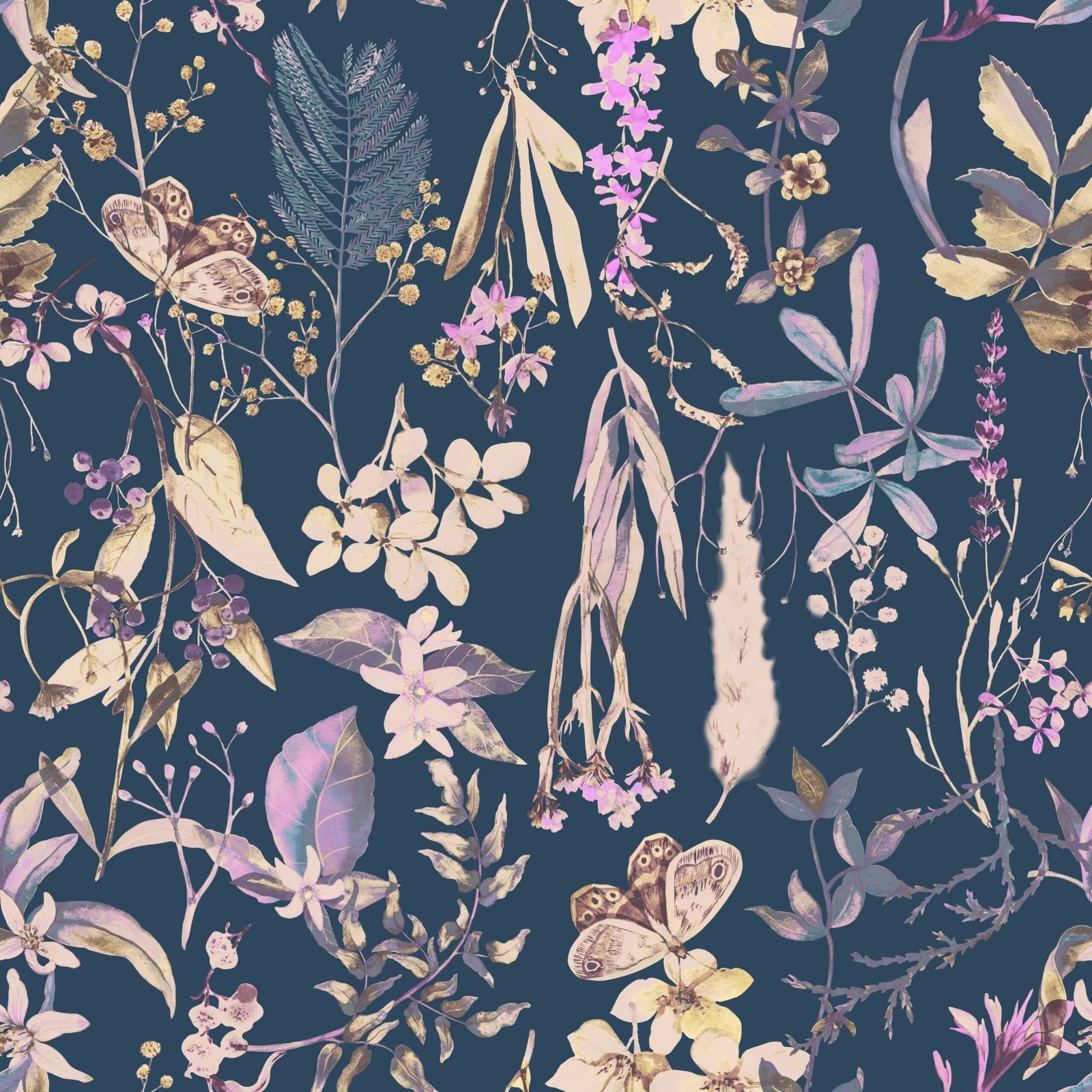 Fern Posy — Luxury Floral Wallpaper Dubai - Image 2