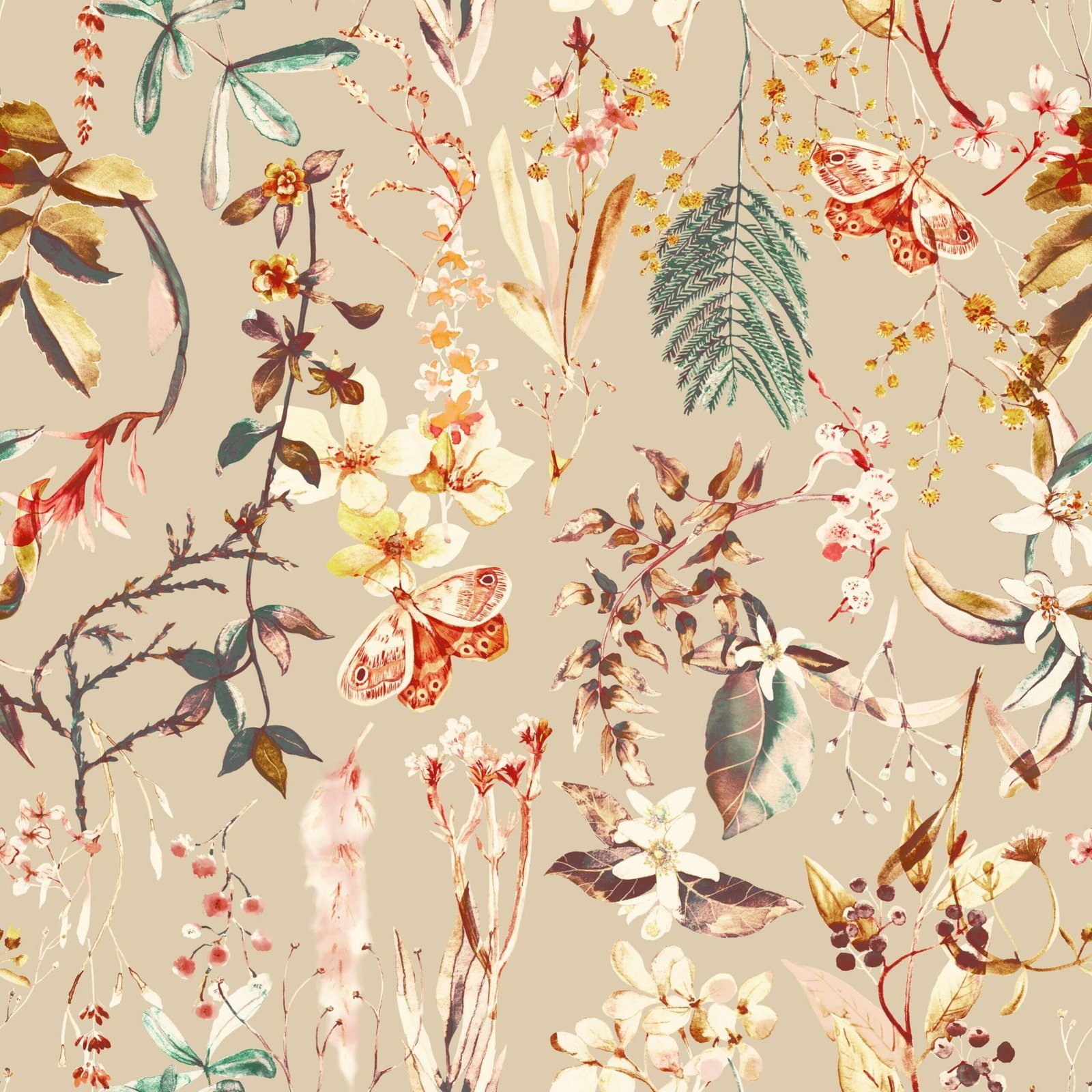 Fern Posy — Luxury Floral Wallpaper Dubai - Image 4