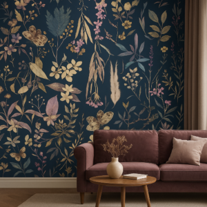 Fern Posy — Luxury Floral Wallpaper Dubai