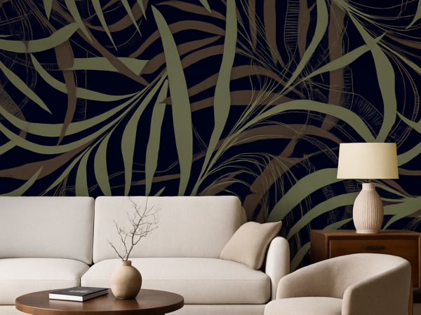 Urban Canopy Tropical Leaf Wallpaper