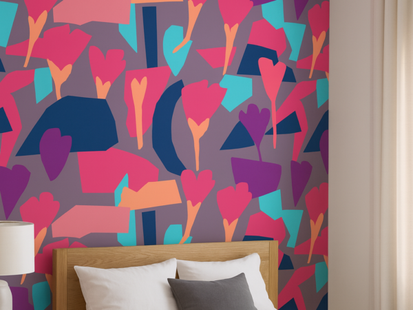 Urban Joy Abstract Pattern Wallpaper