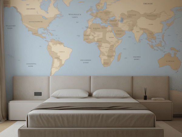 Vintage World Map Wallpaper