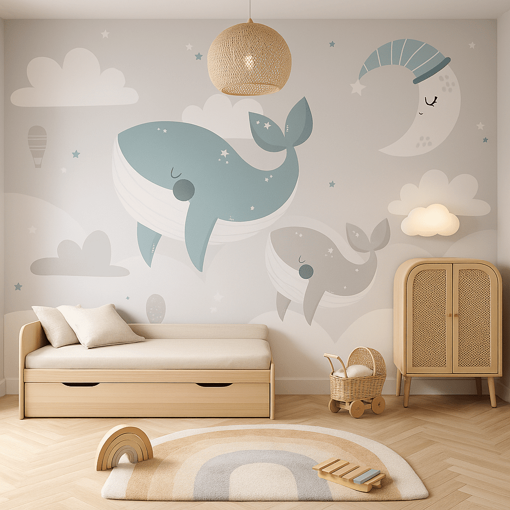 Starlit Lagoon — Luxury Kids Wallpaper Dubai
