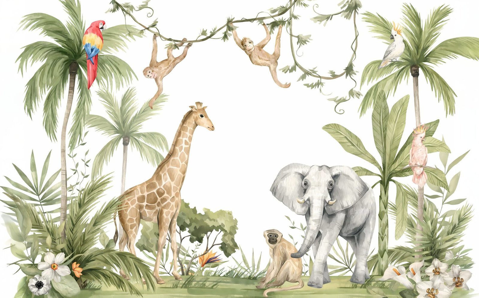 Sleepy Jungle — Luxury Kids Wallpaper Dubai - Image 2
