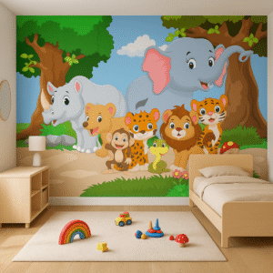 Whimsy Jungle — Luxury Kids Wallpaper Dubai