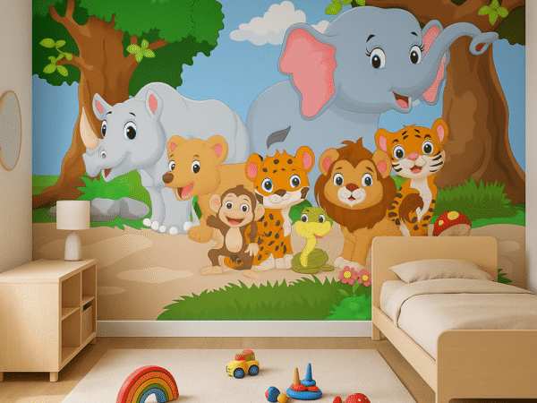 Wild Wonder Hideaway Kids Wallpaper Dubai