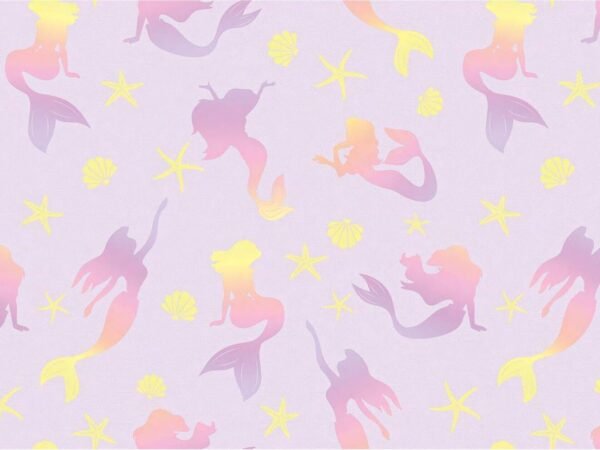 Purple Mermaid World Kids Wallpaper