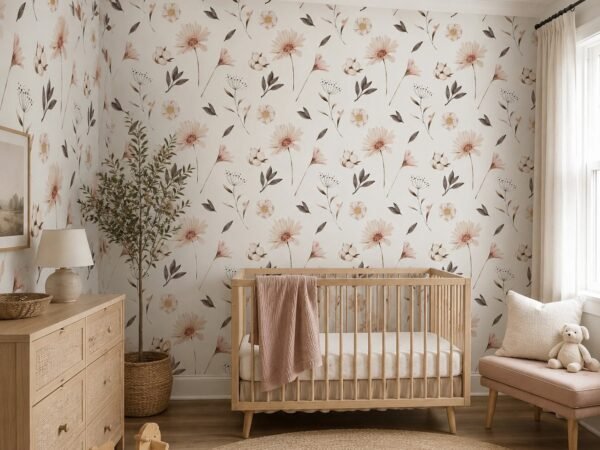 Daisy Reverie — Luxury Floral Wallpaper Dubai