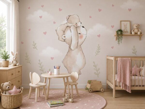 Bearly Beloved — Luxury Kids Wallpaper Dubai