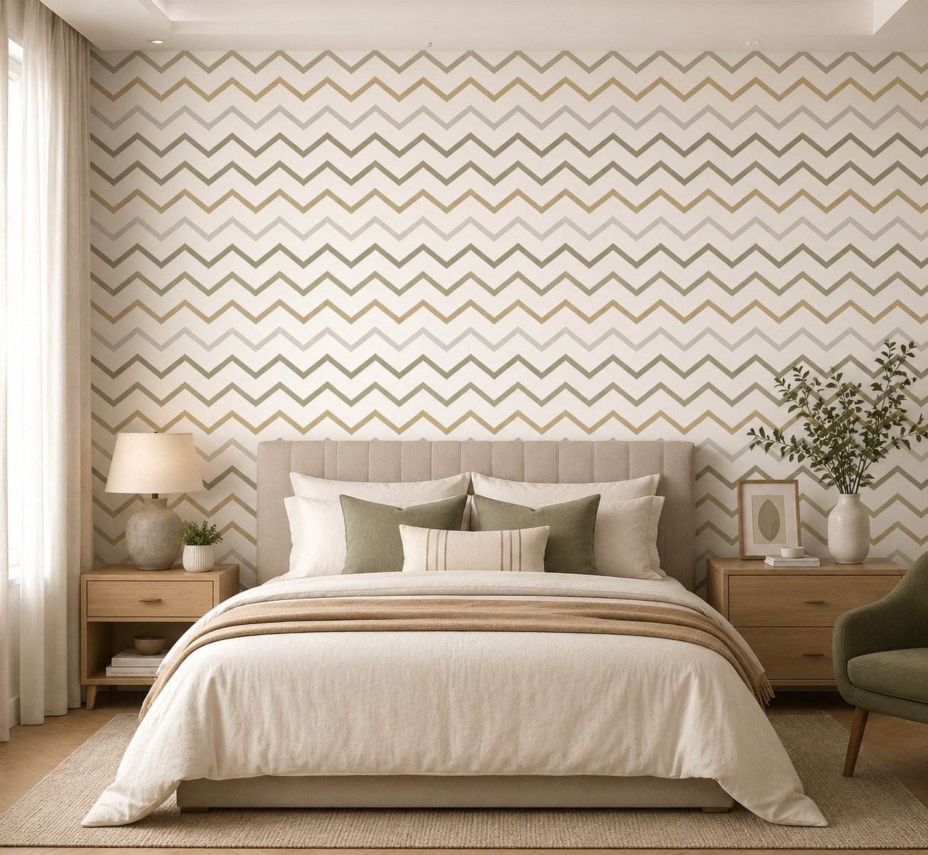 Chevron Lilt — Modern Wallpaper Dubai