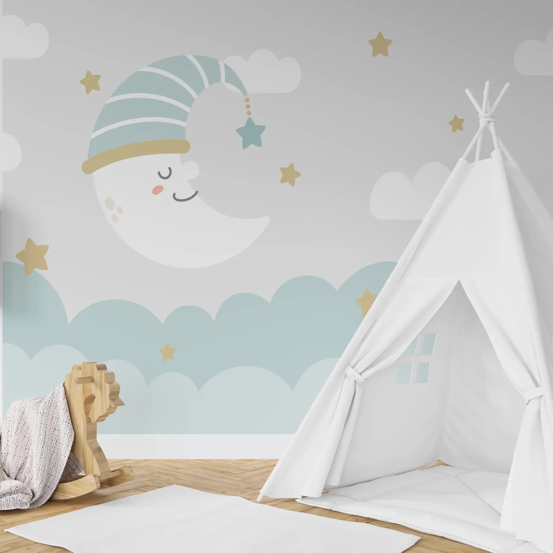 Cloudcap Drift — Luxury Kids Wallpaper Dubai - Image 3