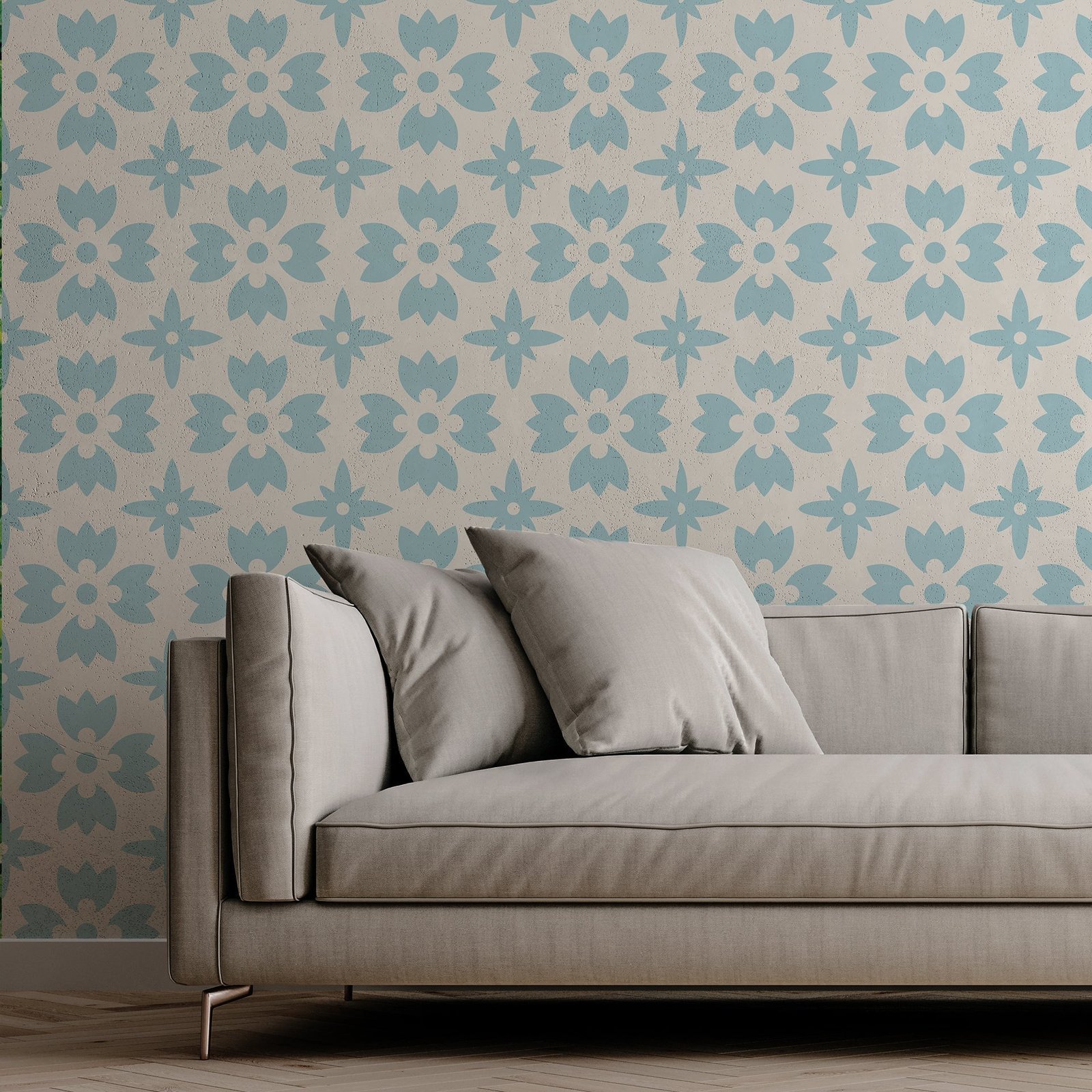 Delft Petals — Luxury Floral Wallpaper Dubai - Image 2