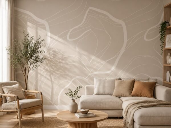 Dune Calligraphy — Modern Wallpaper Dubai