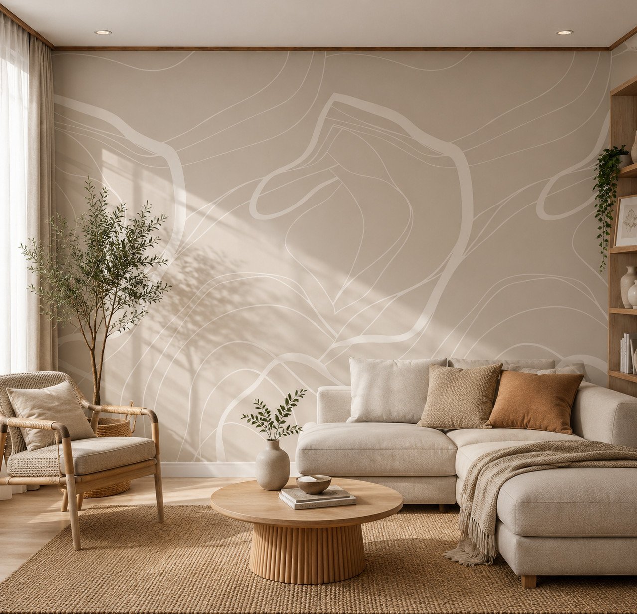 Dune Calligraphy — Modern Wallpaper Dubai