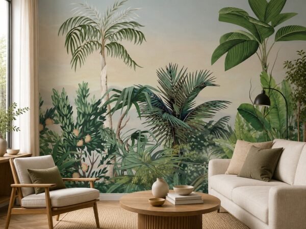Edenic Horizon — Luxury Floral Wallpaper Dubai