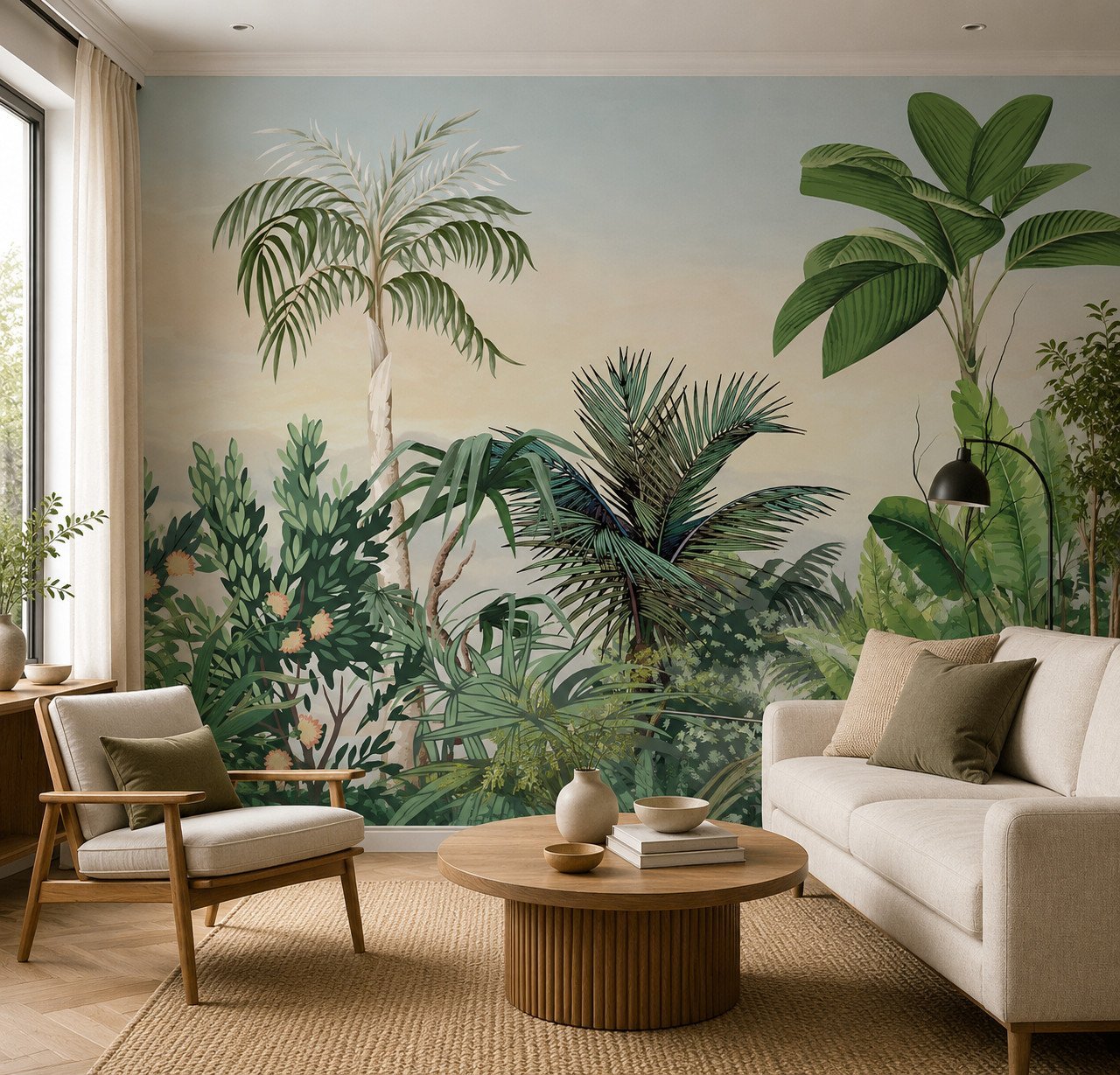 Edenic Horizon — Luxury Floral Wallpaper Dubai