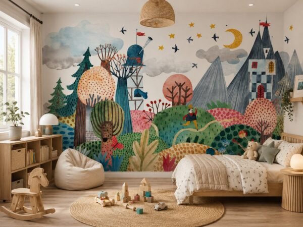 Fairytale Wanderer — Luxury Kids Wallpaper Dubai