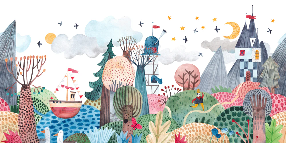 Fairytale Wanderer — Luxury Kids Wallpaper Dubai - Image 4