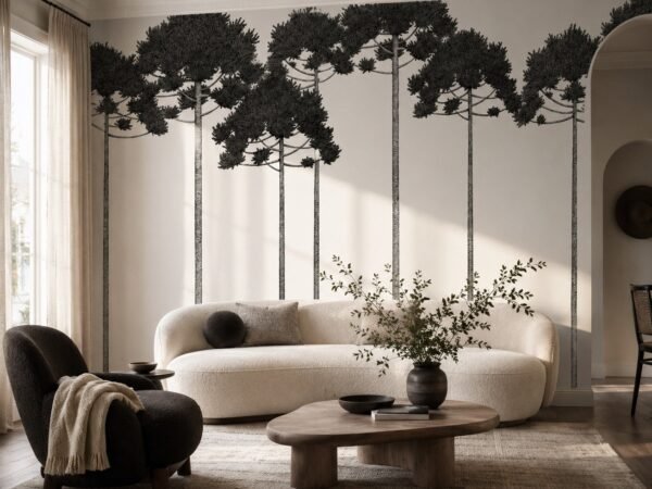Forest Colonnade — Luxury Floral Wallpaper Dubai