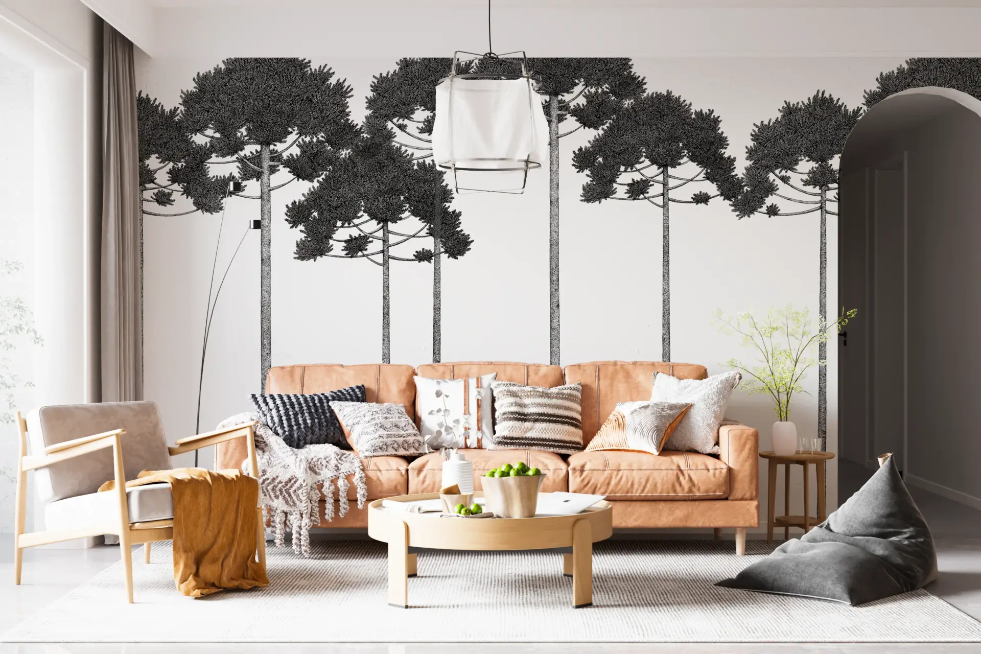 Forest Colonnade — Luxury Floral Wallpaper Dubai - Image 3