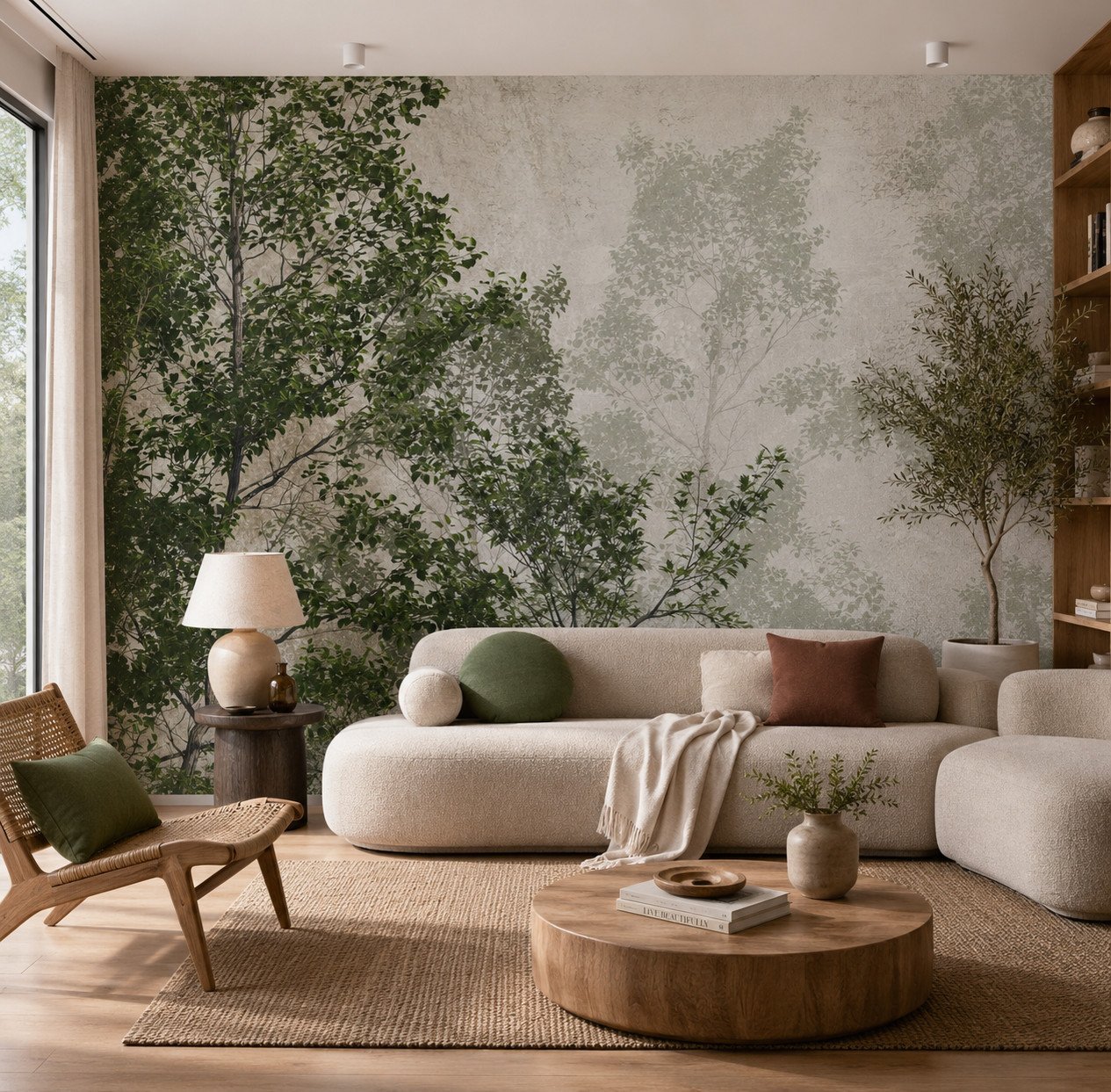 Forest Vestige — Luxury Floral Wallpaper Dubai