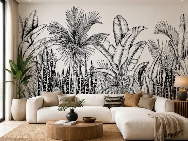 Frond Etude — Luxury Floral Wallpaper Dubai
