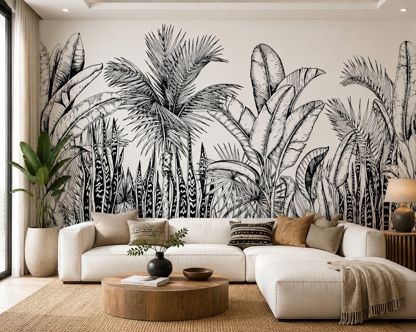 Frond Etude — Luxury Floral Wallpaper Dubai