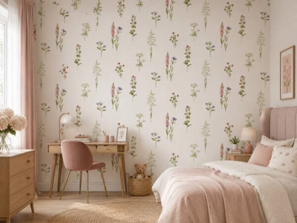 Garden Sprig — Luxury Floral Wallpaper Dubai