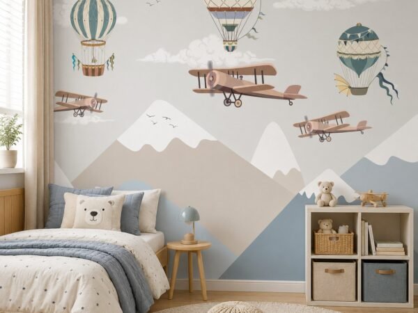 Gondola Skies — Luxury Kids Wallpaper Dubai