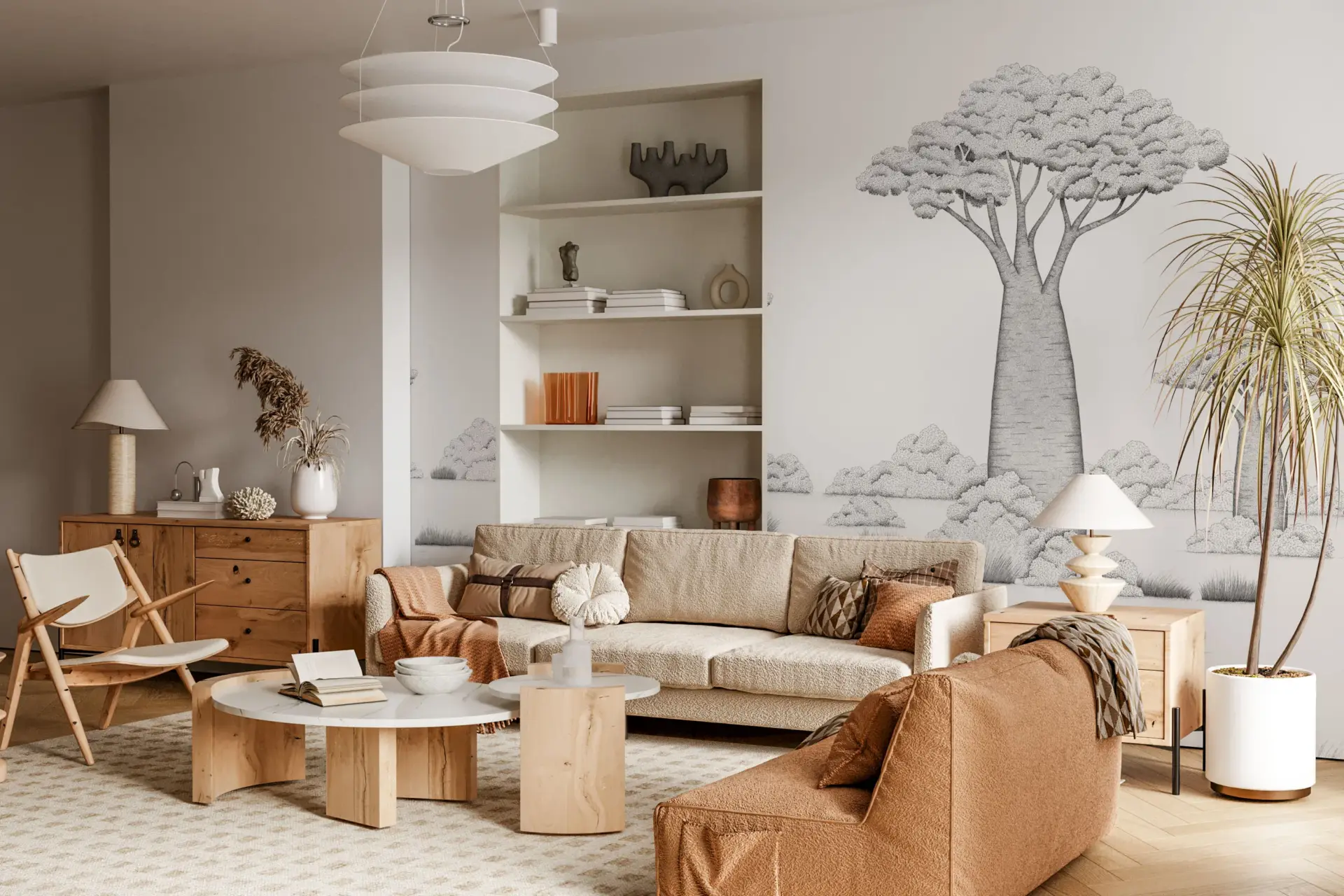Graphite Giants — Luxury Floral Wallpaper Dubai - Image 4