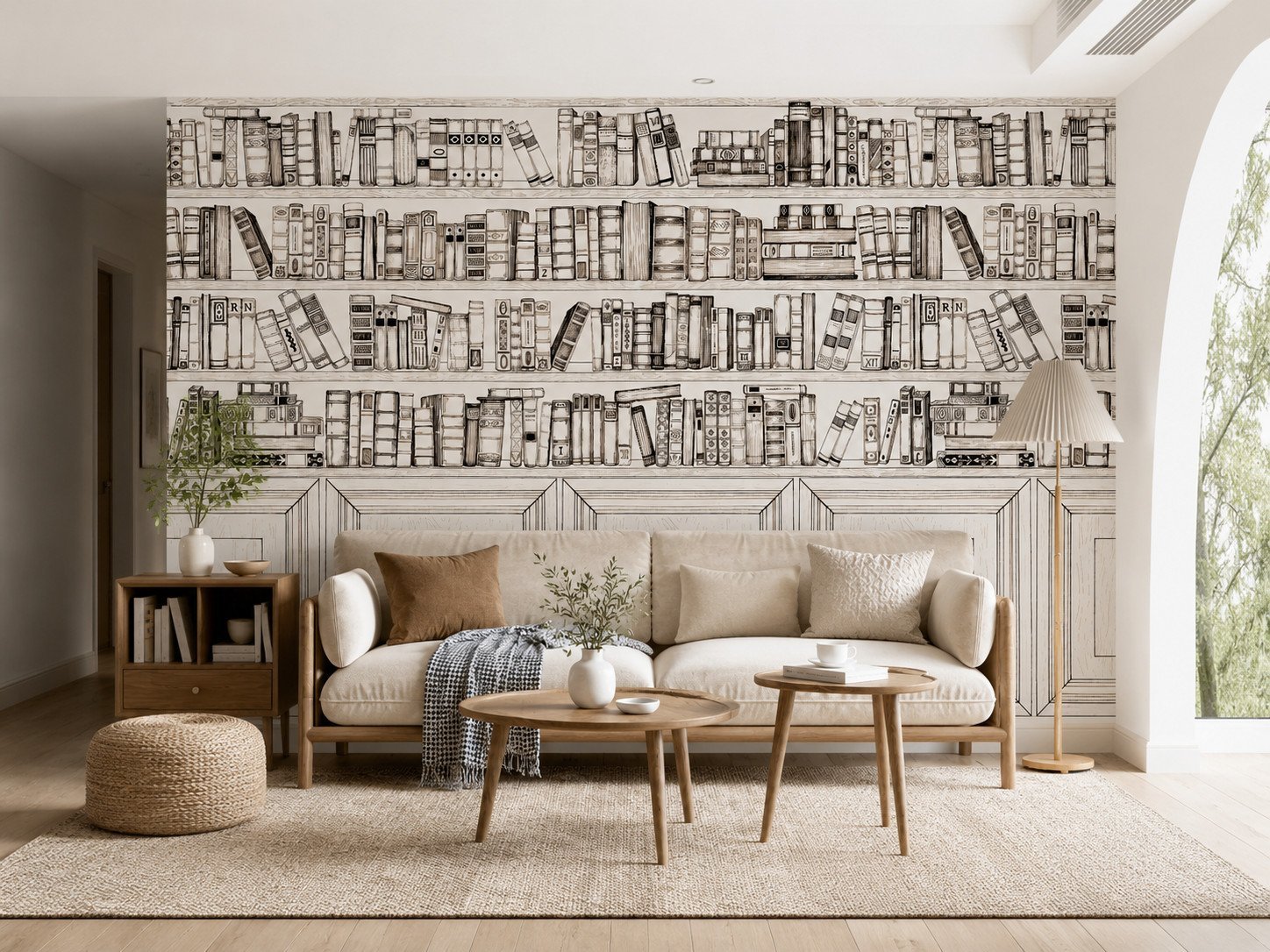Inkbound Library — Modern Wallpaper Dubai