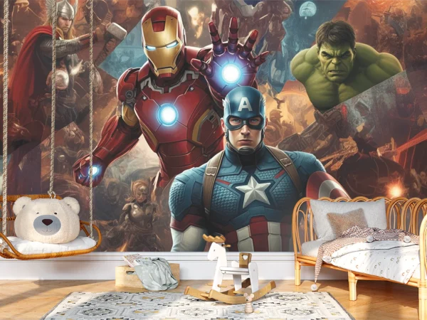 Mighty Alliance — Luxury Kids Wallpaper Dubai