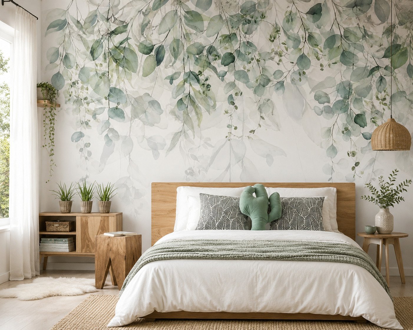 Mintleaf Tracery — Luxury Floral Wallpaper Dubai