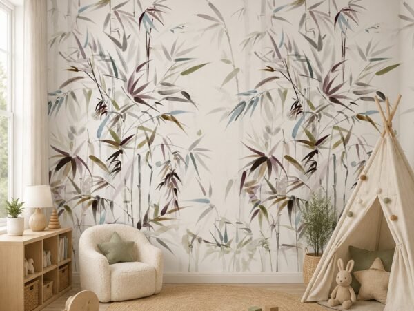 Misty Culms — Luxury Floral Wallpaper Dubai