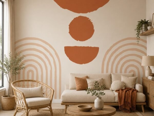 Ochre Totem — Luxury Kids Wallpaper Dubai