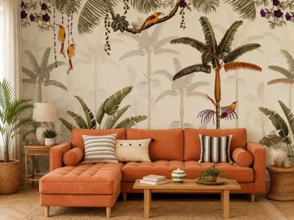 Orchid Roost — Luxury Floral Wallpaper Dubai