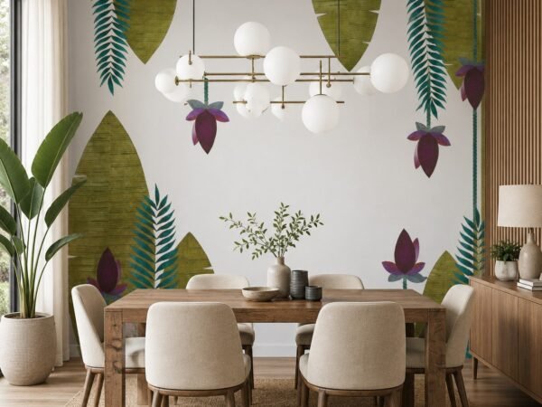 Palm Relics — Luxury Floral Wallpaper Dubai