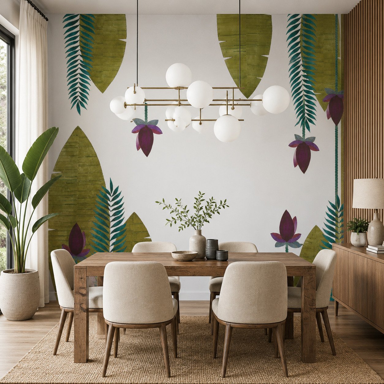 Palm Relics — Luxury Floral Wallpaper Dubai
