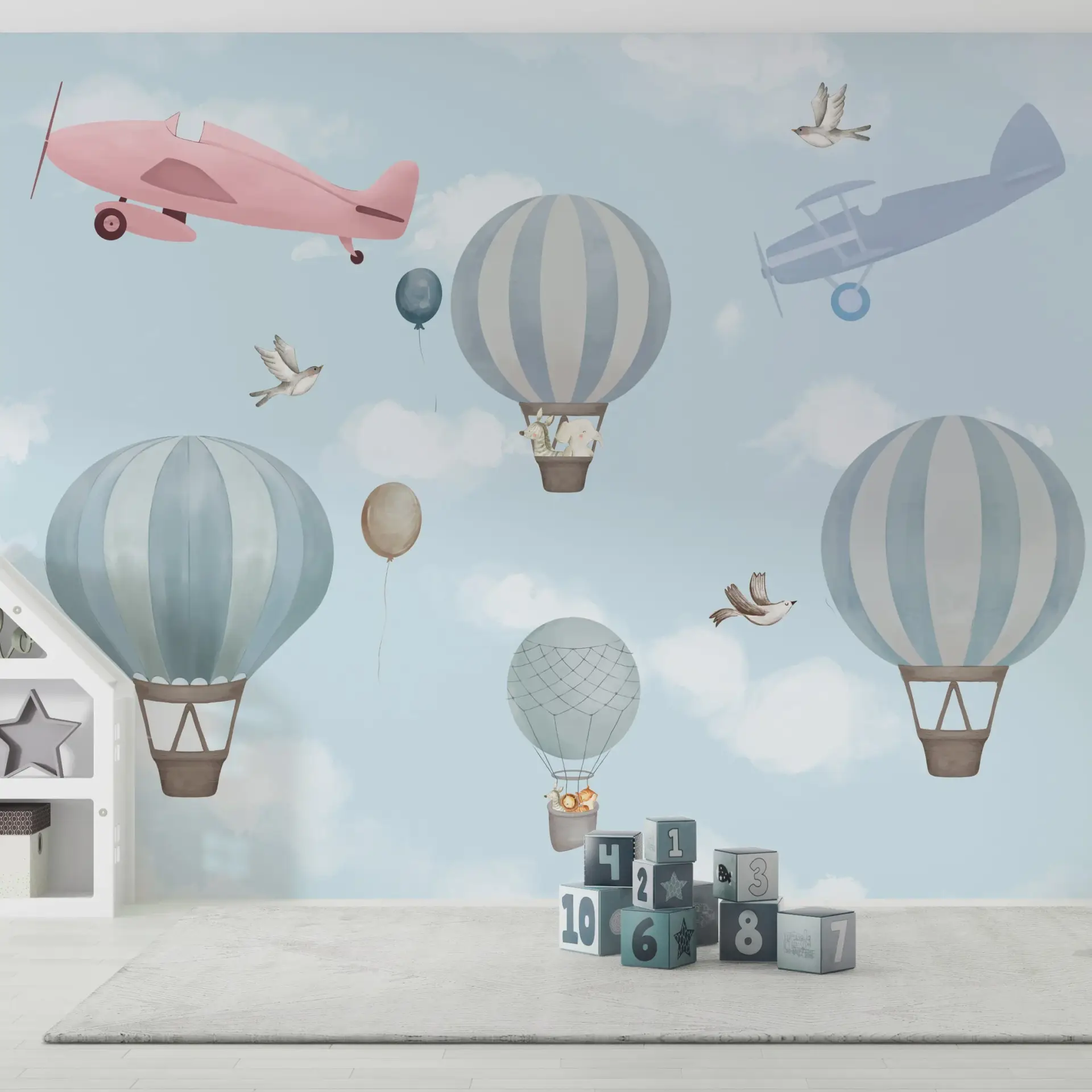 Pastel Airway — Luxury Kids Wallpaper Dubai - Image 2