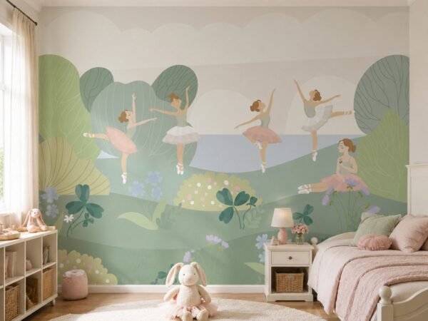Pastel Recital — Luxury Kids Wallpaper Dubai