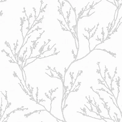 Porcelain Sprigs — Luxury Floral Wallpaper Dubai - Image 2