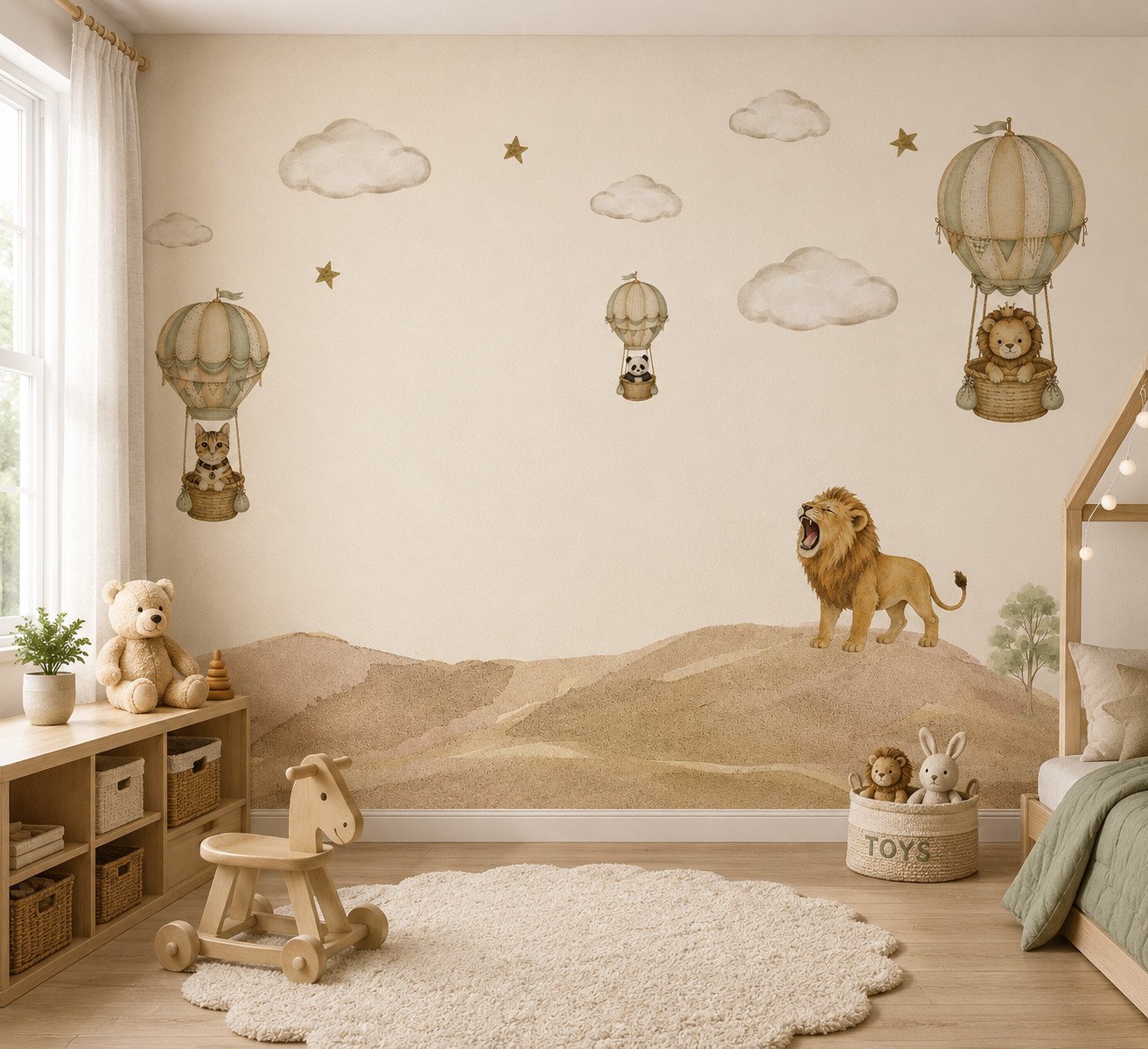 Safari Aeronauts — Luxury Kids Wallpaper Dubai - Image 2